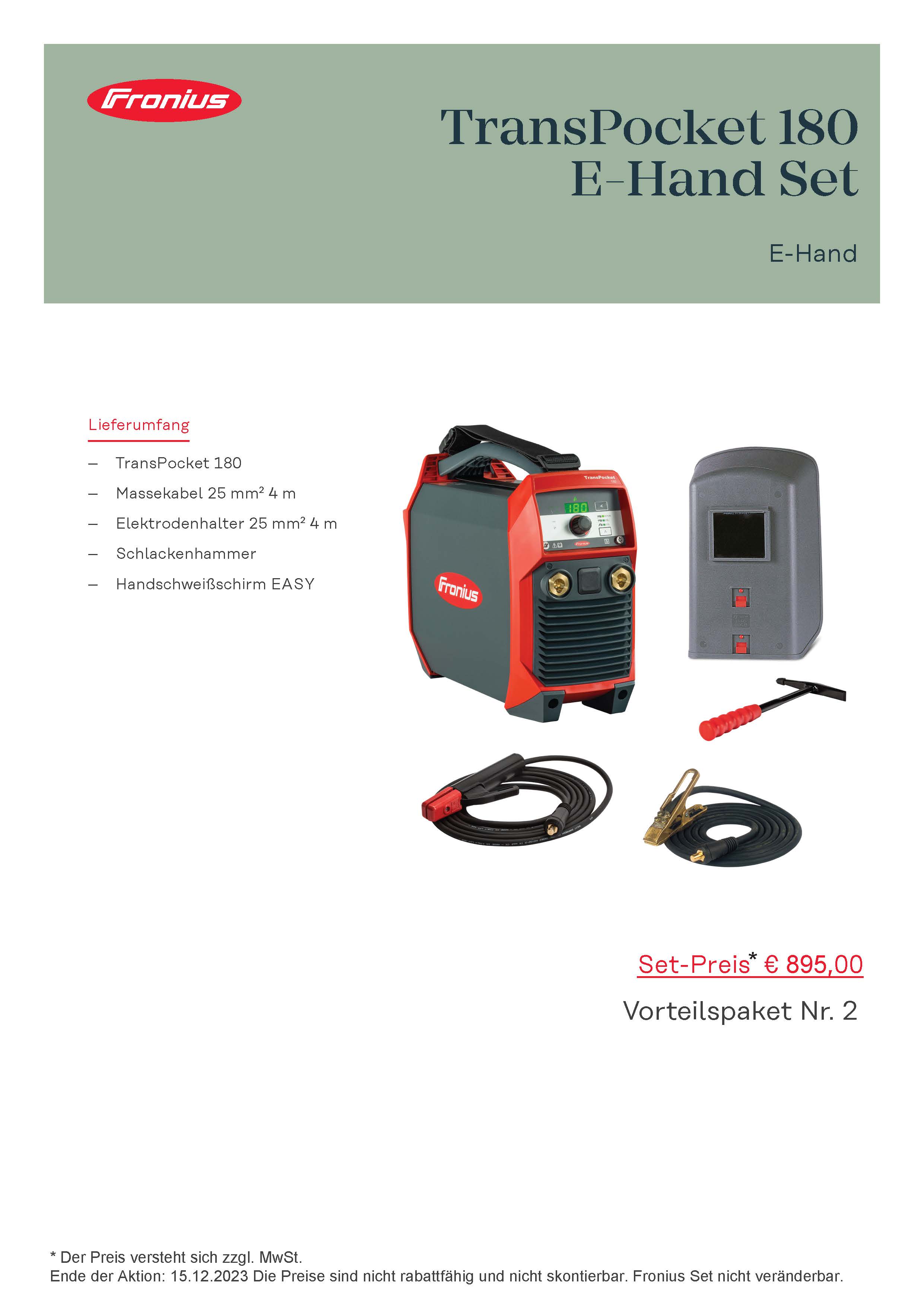 Paket 2: Transpocket 180 E-Hand