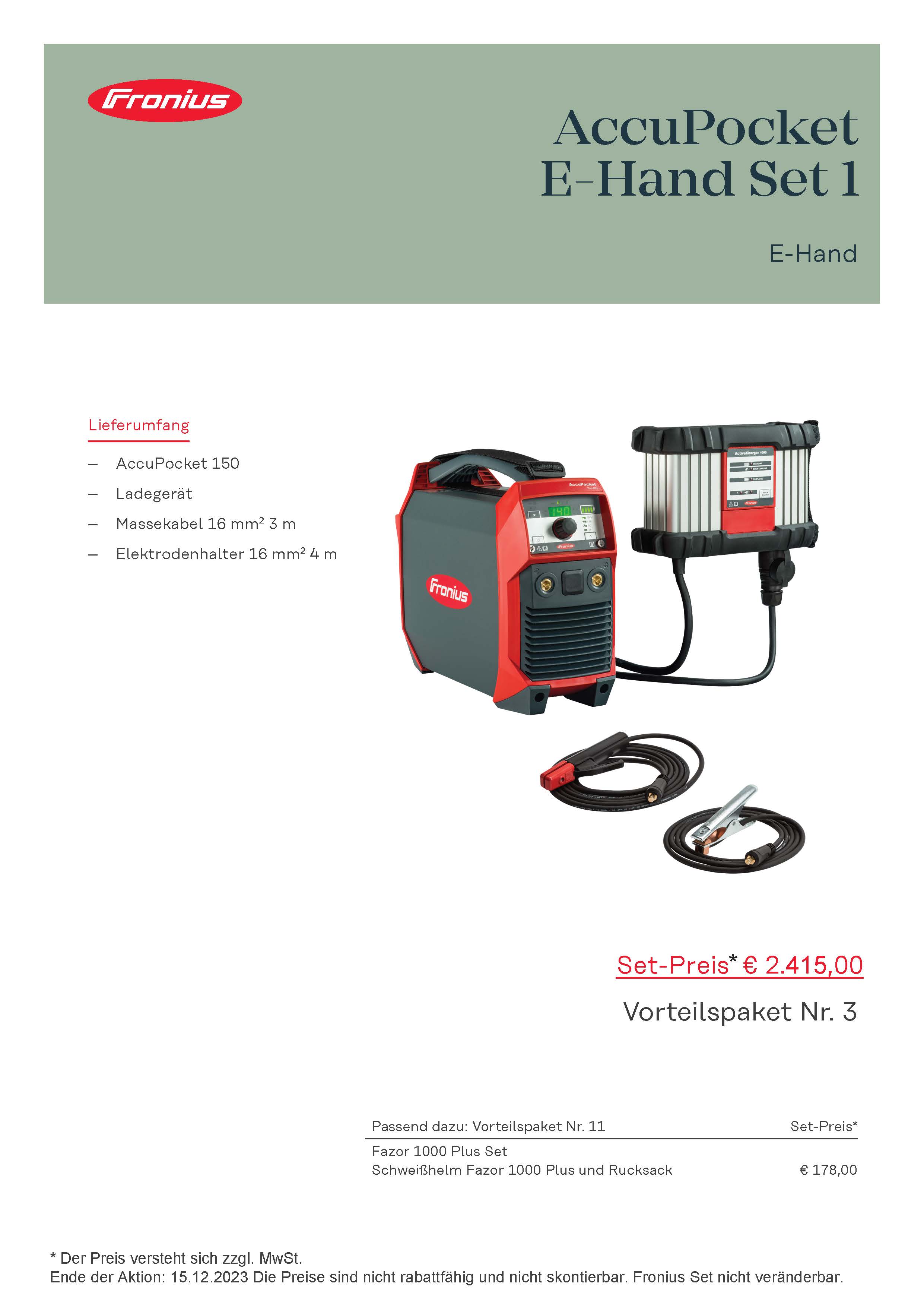 Paket 3: AccuPocket E-Hand