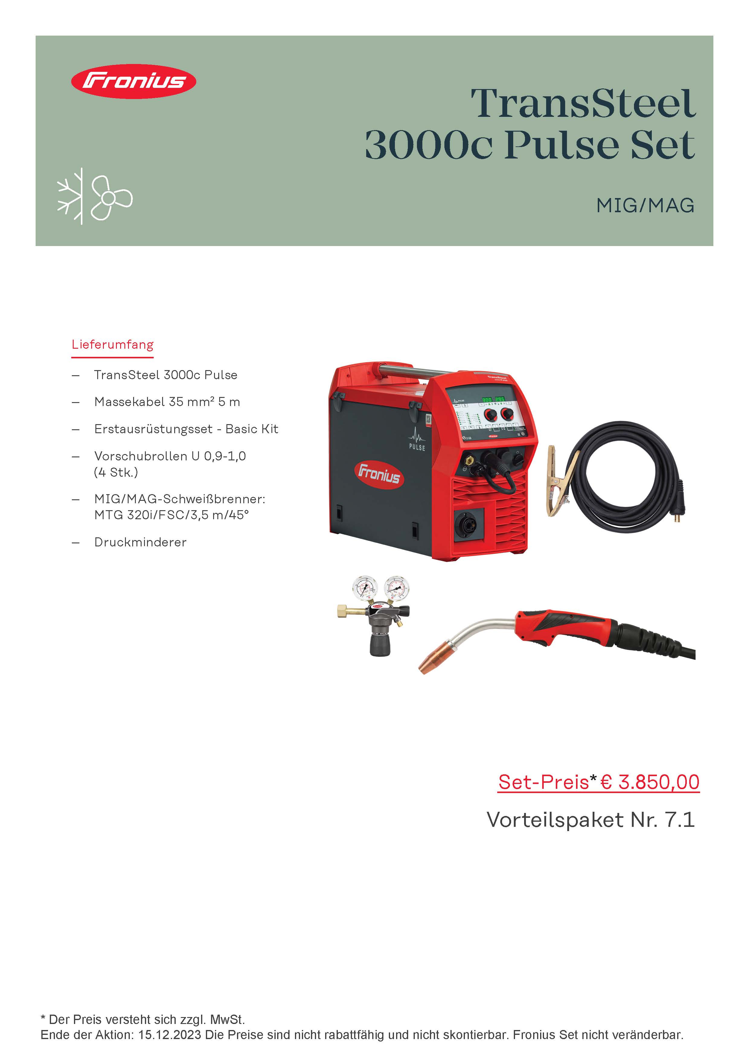 Paket 7.1: TransSteel 3000c Pulse