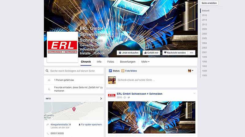 ERL GmbH Schweissen + Schneiden auf Facebook
