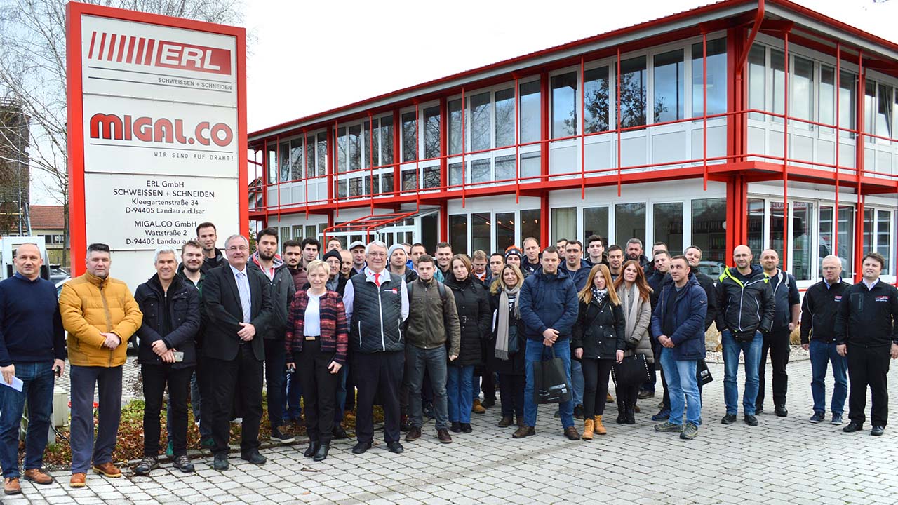 Kroatische Schweißfachingenieure besuchen erl gruppe