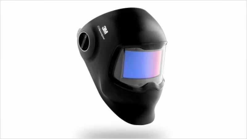 Neue Speedglas G5-02 Automatik-Schweißmaske mit gebogener Blendschutzkassette