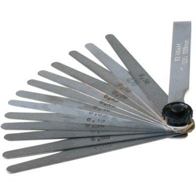 Fühlerlehre, Edelstahl, 0,05-1,00mm