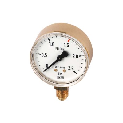 Arbeitsmanometer Acetylen, 0-2,5bar