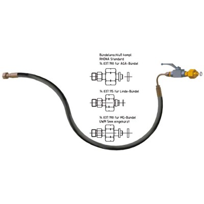 HD-Anschlussschlauch ACE, LINDE-Bündel, 1.500mm