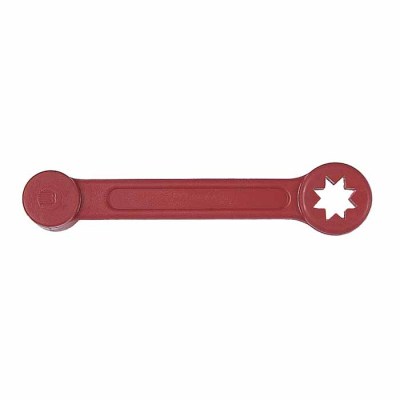 Verschlussgarnitur rot