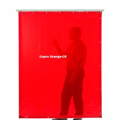 Schweißervorhang, CEPRO, orange, transparent, 300x140cm