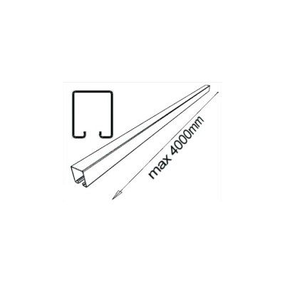 C-Profil, 30x35mm, verzinkt