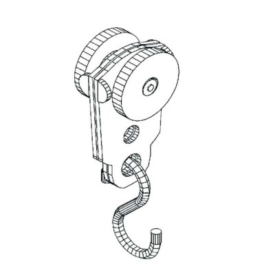 Laufwagen mit Kunststoff-Rollen