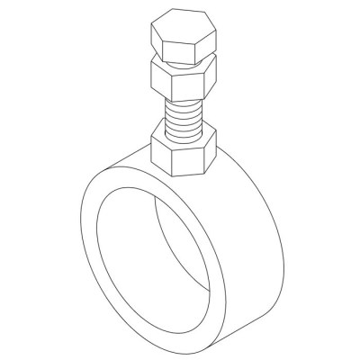 Rohrhalter für Rohr 33,7mm