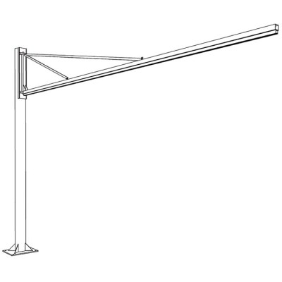 Schwenkarm  Breite max 600 cm