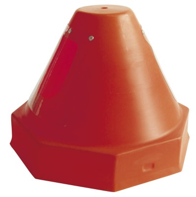 Abspulhaube achteckig OCT-520 grau